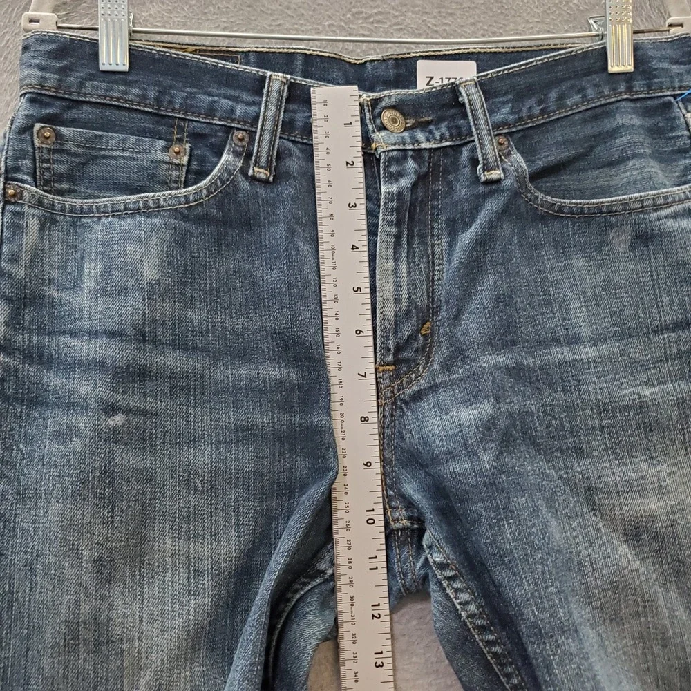 Levi's 514 Men Jeans 32x32 Blue Denim Tumbled Rigid Slim‎ Fit (34x31)